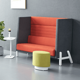 Lepod Three Seater Acoustic Privacy Lounge High Back Fabric Sofa Booth - Gavisco Office Furniture